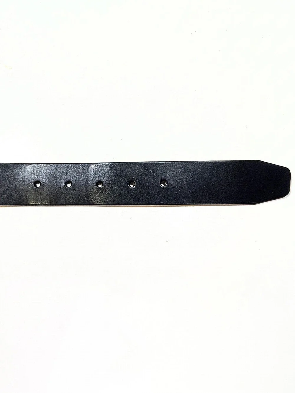 Southern Tide Men's Classic Black Leather Belt Size 38 Skipjack Shackle Buckle